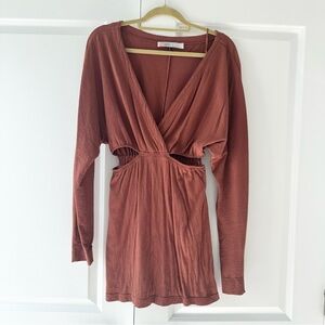 Free People Beach Stasia Cutout Mini Dress